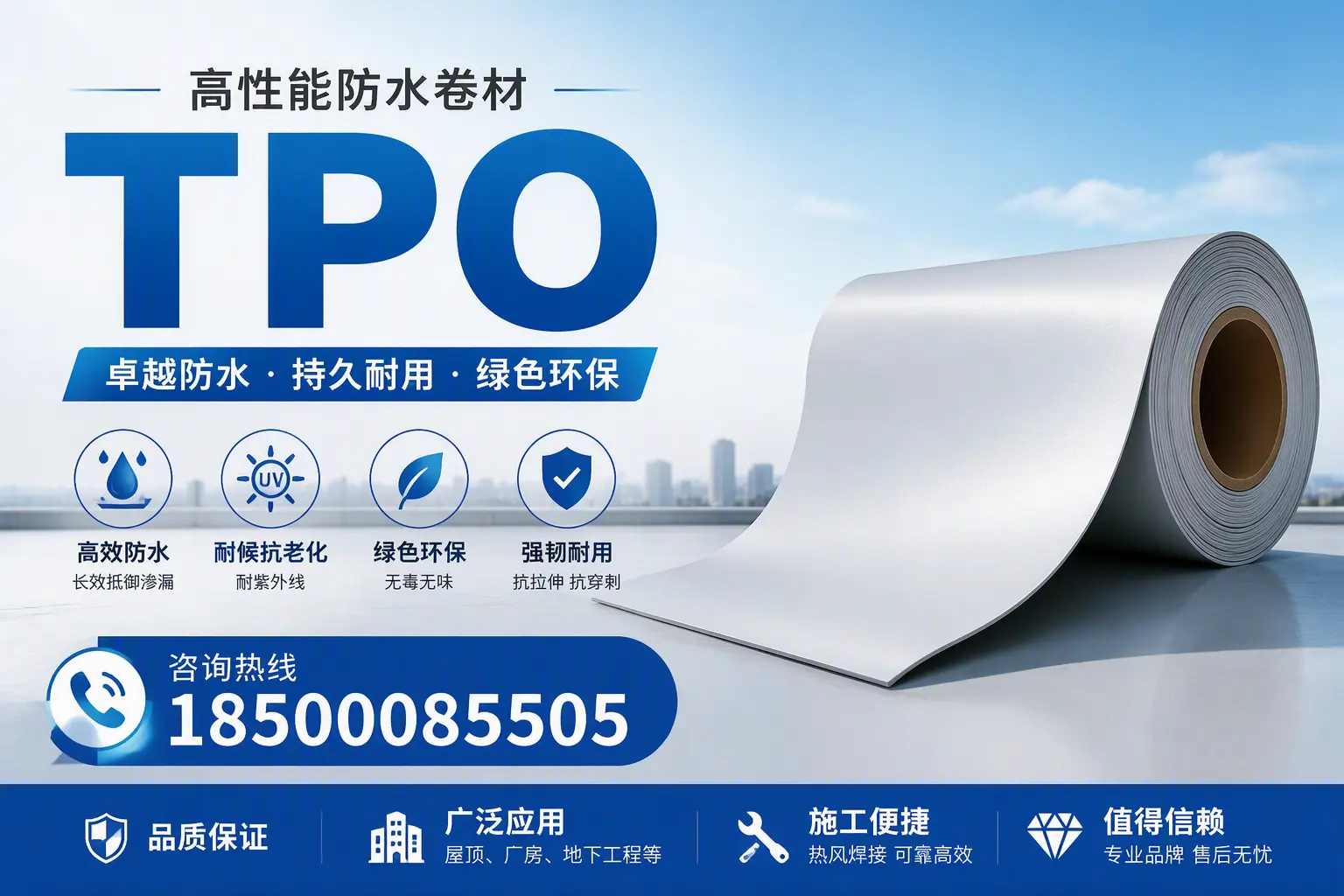 TPO材料的环保特性及其在重庆城区的应用
